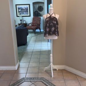 Hollister Grey floral top